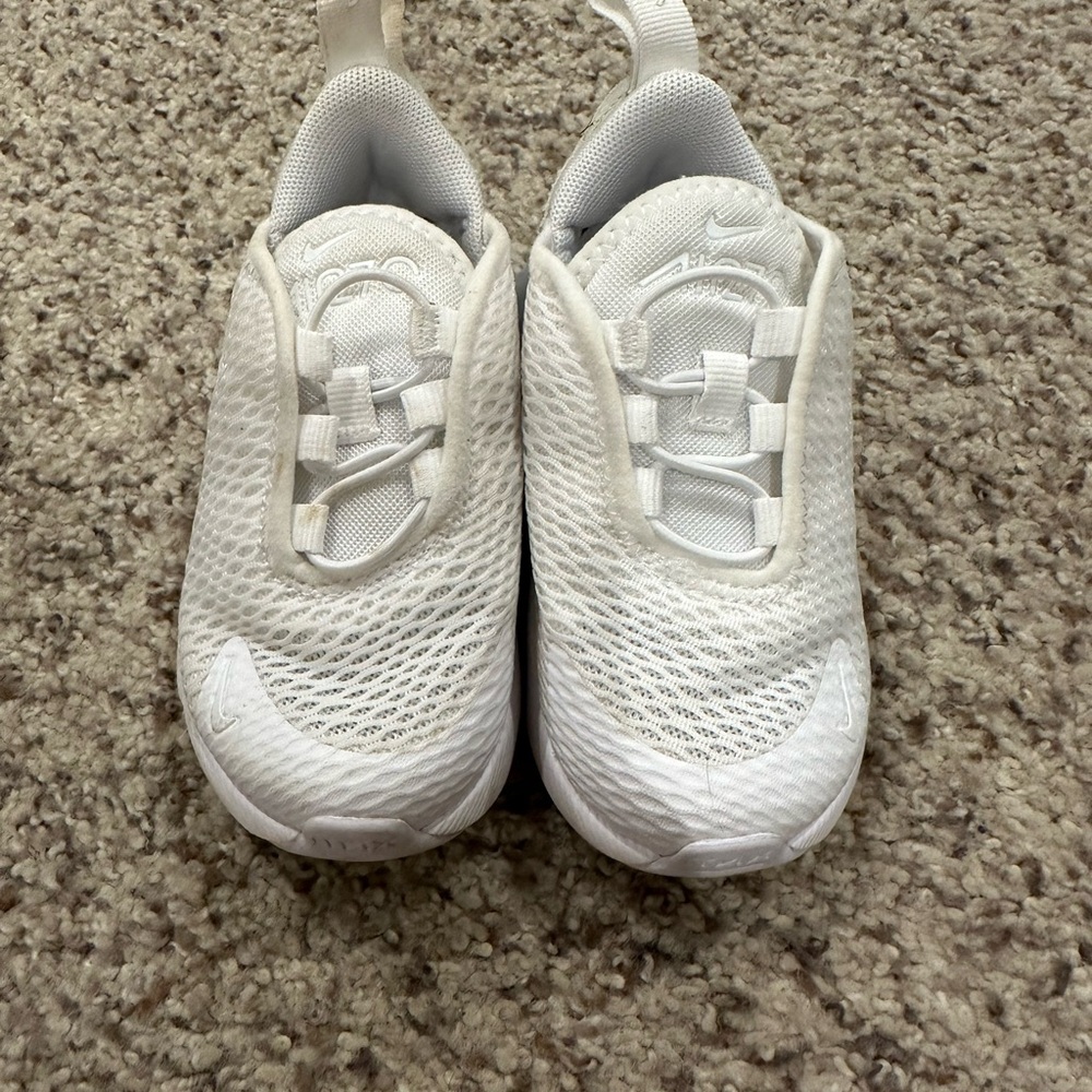 *SOLD* Nike AirMax 270 Kids All-White Mesh Sneakers